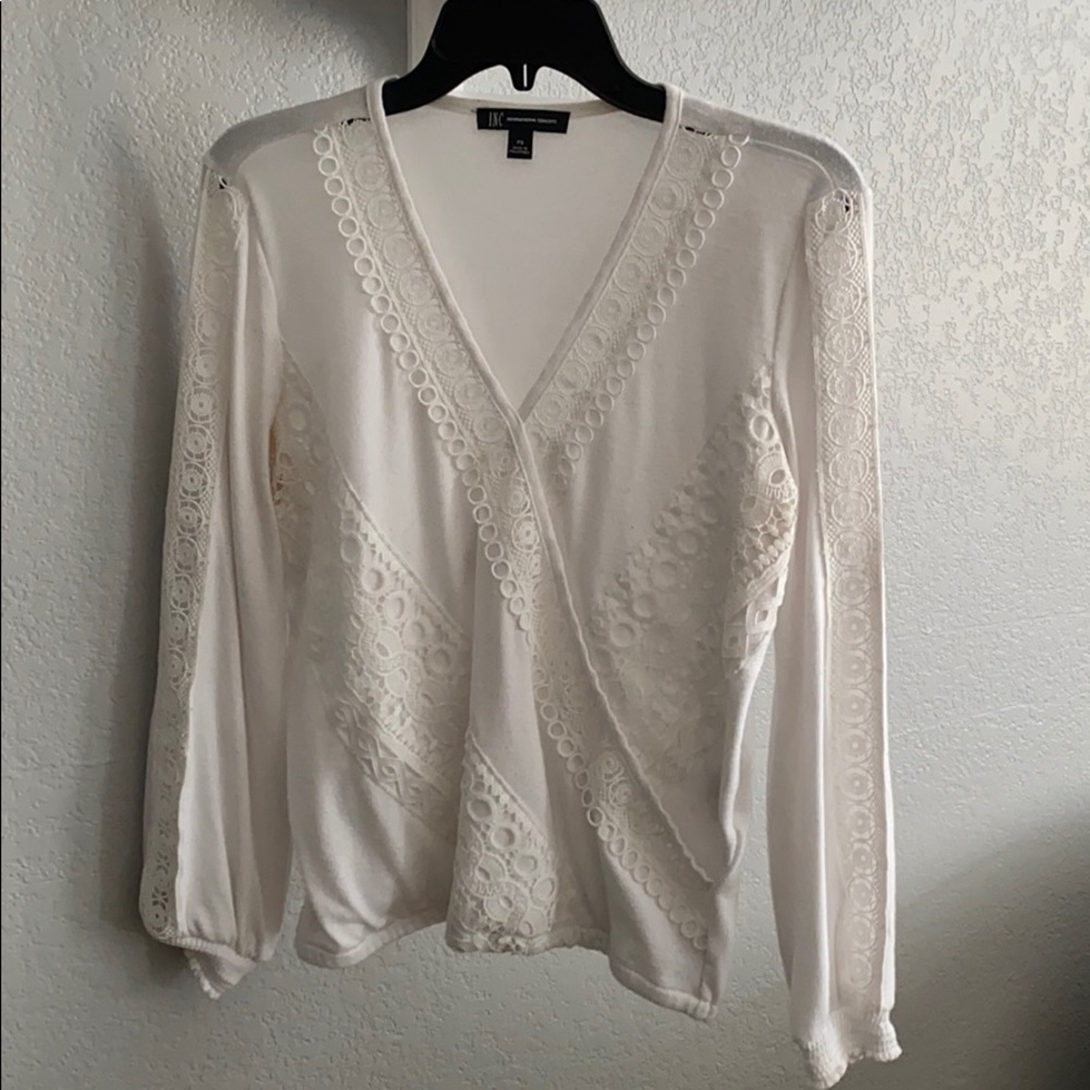 White Wrap top